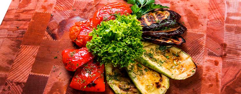 Grilled vegetables without oil